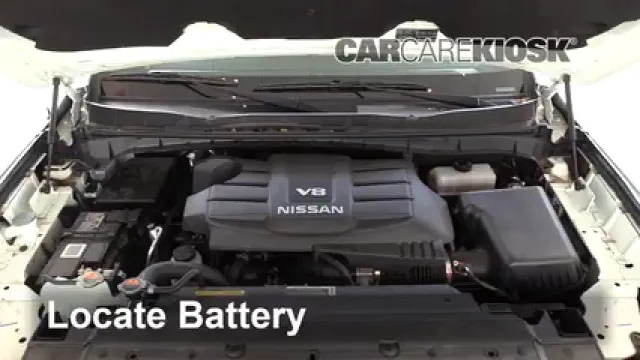 2018 Nissan Titan SV 5.6L V8 Extended Cab Pickup Batterie Changement